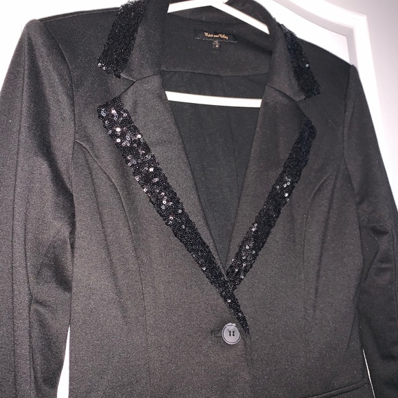 Sequin Black Blazer - Picture 2 of 6